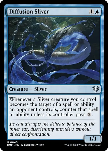 Diffusion Sliver, Magic card CMM 845 — Commander Masters set