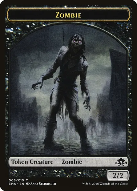 Zombie, carte Magic TEMN 5 — extension Eldritch Moon Tokens