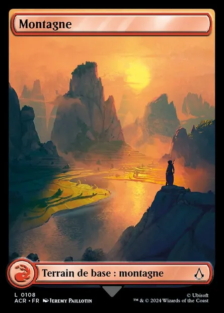Montagne, carte Magic ACR 108 — extension Assassin's Creed