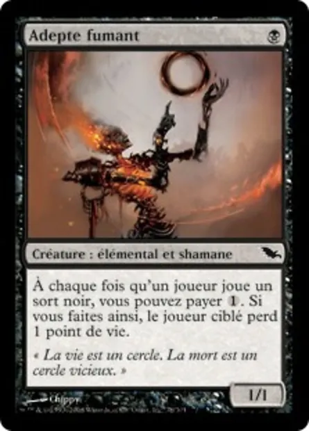Adepte fumant, carte Magic SHM 78 — extension Sombrelande