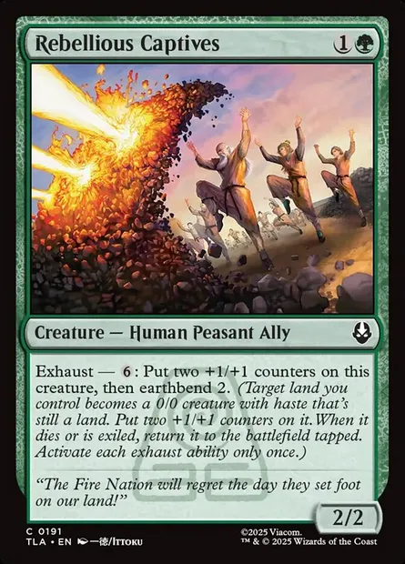 Rebellious Captives, Magic card TLA 191 — Avatar: The Last Airbender set