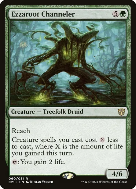 Ezzaroot Channeler, Magic card C21 60 — Commander 2021 set