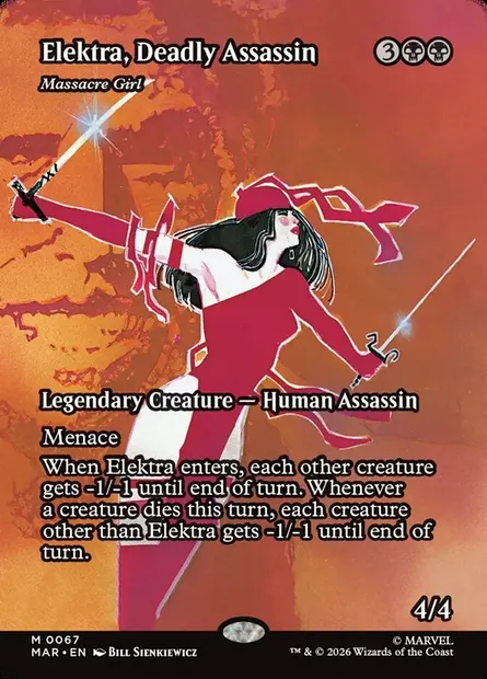 La Massacreuse, carte Magic MAR 67 — extension Marvel Universe