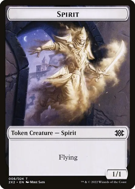 Spirit, Magic card T2X2 8 — Double Masters 2022 Tokens set