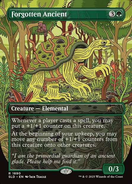 Forgotten Ancient, Magic card SLD 1890 — Secret Lair Drop set