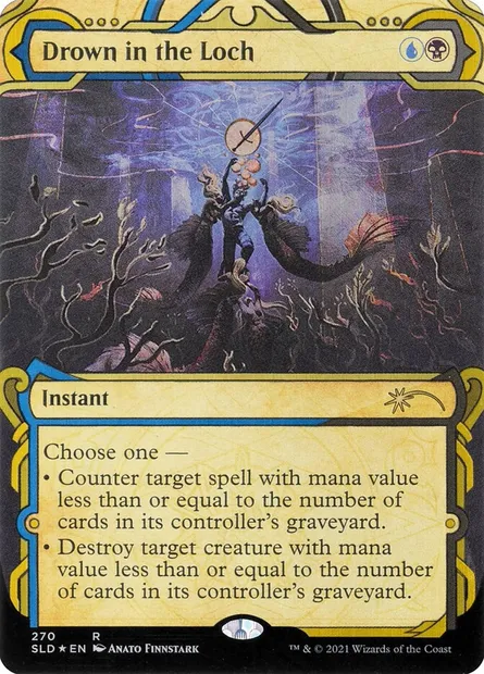 Noyade dans le loch, carte Magic SLD 270 — extension Secret Lair Drop