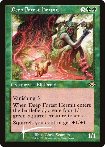 Deep Forest Hermit, Magic card H1R 20 — Modern Horizons 1 Timeshifts set