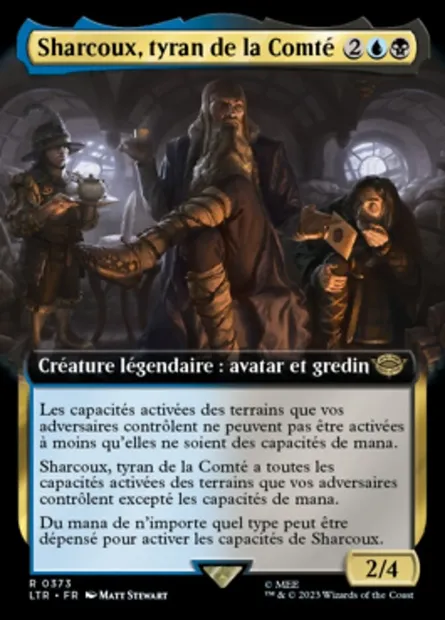 Sharcoux, tyran de la Comté, carte Magic LTR 373 — extension Le Seigneur des Anneaux : chroniques de la Terre du Milieu