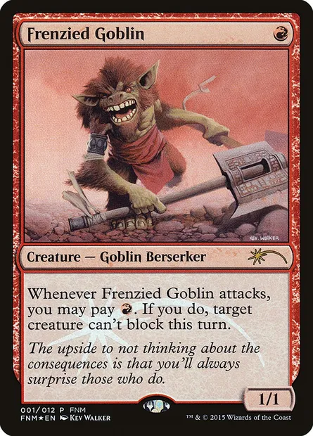 Gobelin hystérique, carte Magic F15 1 — extension Friday Night Magic 2015