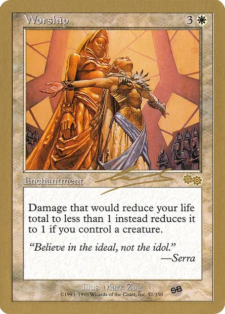 Adoration, carte Magic WC00 nl57sb — extension World Championship Decks 2000