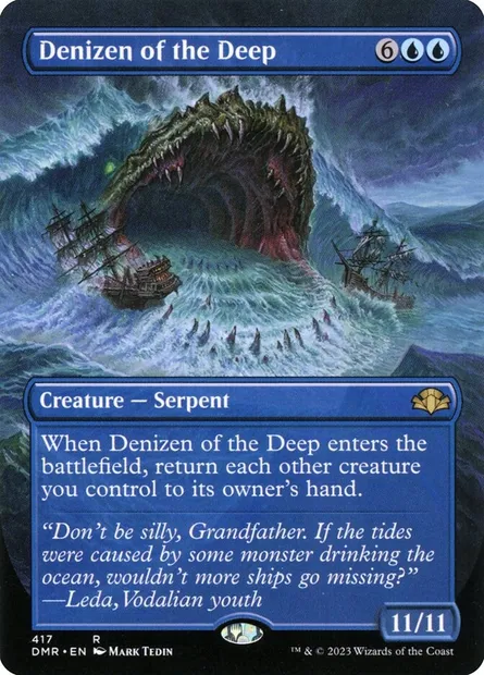 Denizen of the Deep, Magic card DMR 417 — Dominaria Remastered set