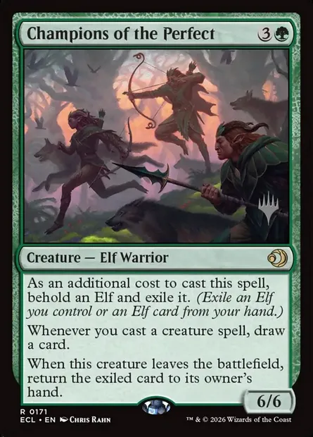 Champions des parfaits, carte Magic PECL 171p — extension Lorwyn Eclipsed Promos