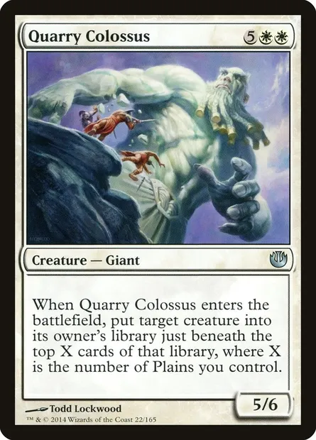 Quarry Colossus, Magic card JOU 22 — Journey into Nyx set