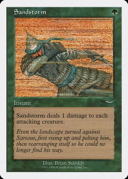 Tempête de sable, carte Magic BRB 64 — extension Battle Royale Box Set