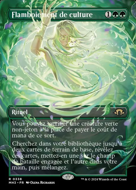 Flamboiement de culture, carte Magic MH3 338 — extension Modern Horizons 3