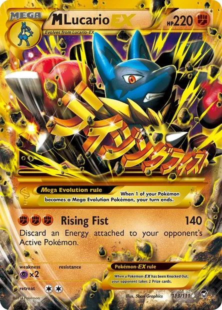 M Lucario EX, Pokémon card FFI 113 — Furious Fists set