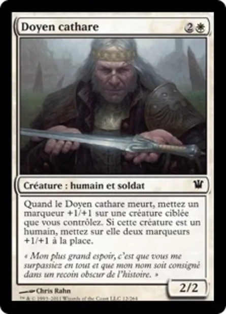 Doyen cathare, carte Magic ISD 12 — extension Innistrad