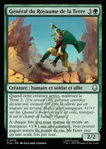 Général du Royaume de la Terre, carte Magic TLA 173 — extension Avatar: The Last Airbender