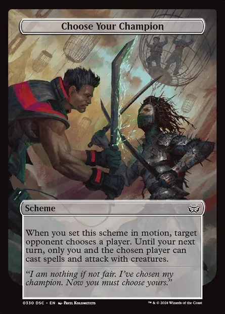 Choose Your Champion, Magic card DSC 330 — Duskmourn: House of Horror Commander set