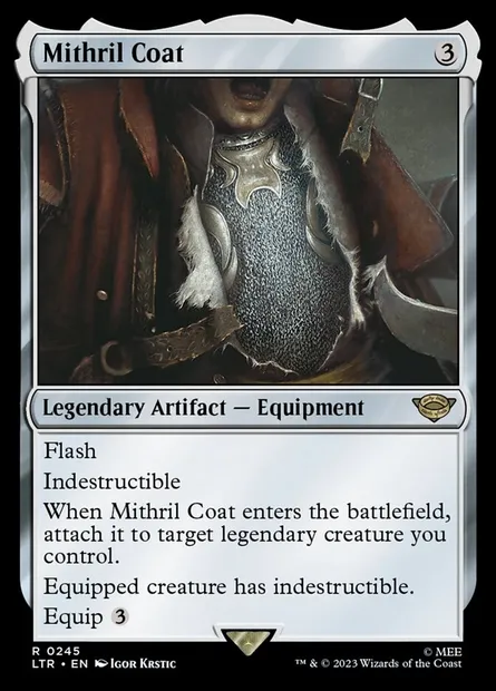 Mithril Coat, Magic card LTR 245 — The Lord of the Rings: Tales of Middle-earth set