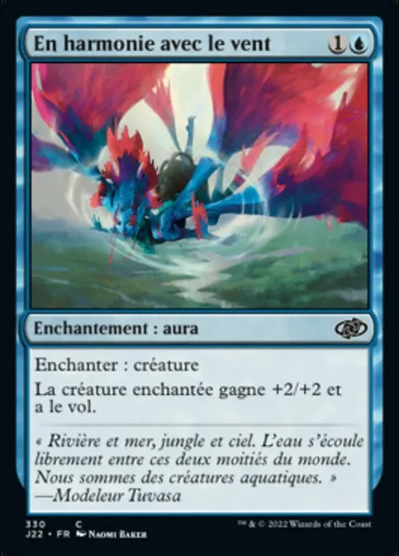 En harmonie avec le vent, carte Magic J22 330 — extension Jumpstart 2022