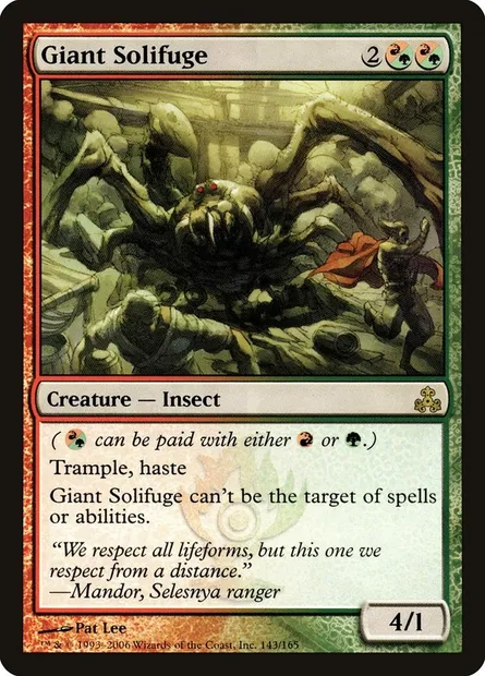 Giant Solifuge, Magic card GPT 143 — Guildpact set