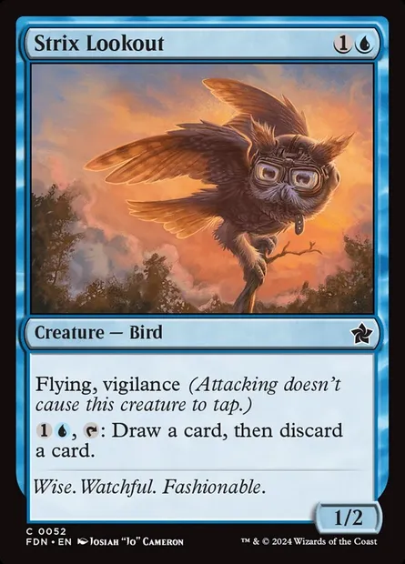 Strix Lookout, Magic card FDN 52 — Foundations set