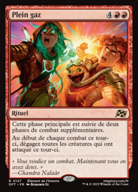 Plein gaz, carte Magic DFT 127 — extension Aetherdrift