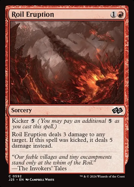 Roil Eruption, Magic card J25 592 — Foundations Jumpstart set