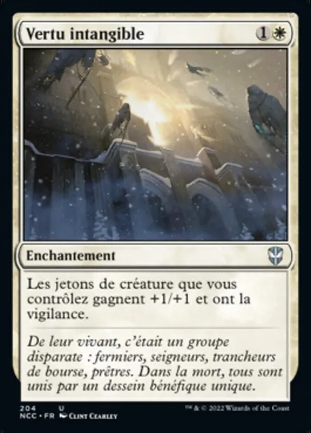 Vertu intangible, carte Magic NCC 204 — extension New Capenna Commander