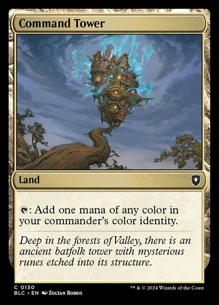 Command Tower, Magic card BLC 130 — Bloomburrow Commander set