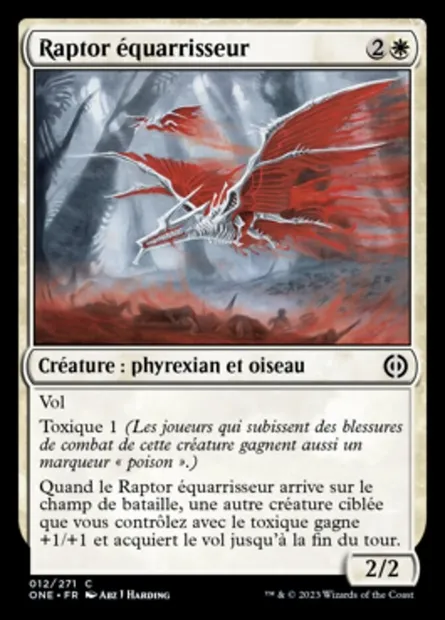 Raptor équarrisseur, carte Magic ONE 12 — extension Tous Phyrexians