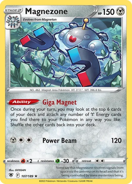 Magnezone, Pokémon card ASR 107 — Astral Radiance set
