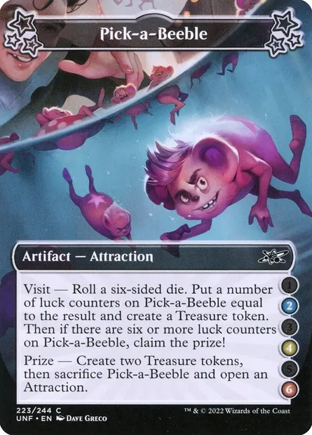 Pick-a-Beeble, Magic card UNF 223b — Unfinity set