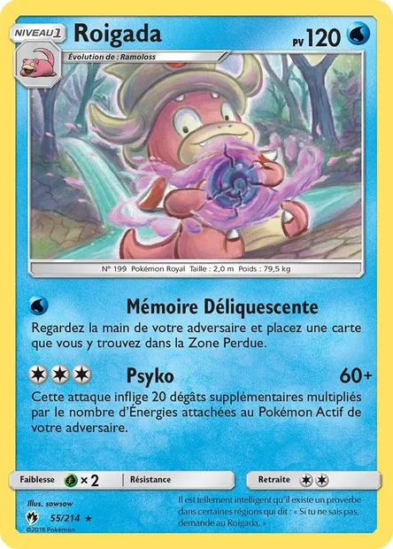 Roigada, carte Pokémon LOT 55 — extension Tonnerre Perdu