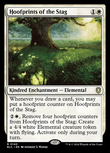 Hoofprints of the Stag, Magic card BLC 140 — Bloomburrow Commander set