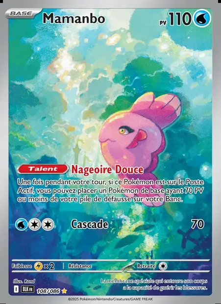 Mamanbo, carte Pokémon BLK 108 — extension Foudre Noire