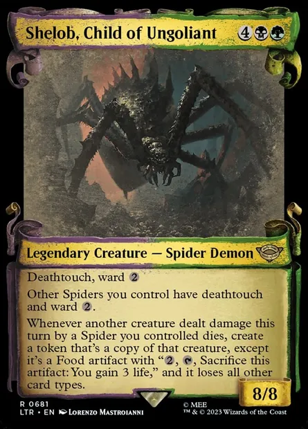 Shelob, Child of Ungoliant, Magic card LTR 681 — The Lord of the Rings: Tales of Middle-earth set