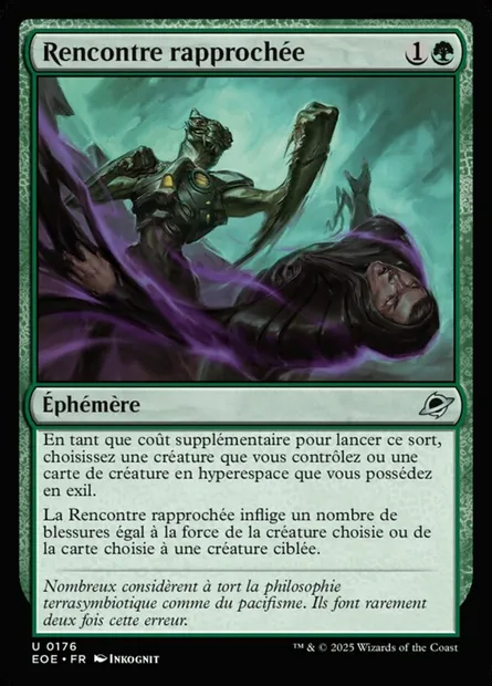 Rencontre rapprochée, carte Magic EOE 176 — extension Edge of Eternities