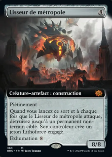 Lisseur de métropole, carte Magic BRO 363 — extension La Guerre Fratricide