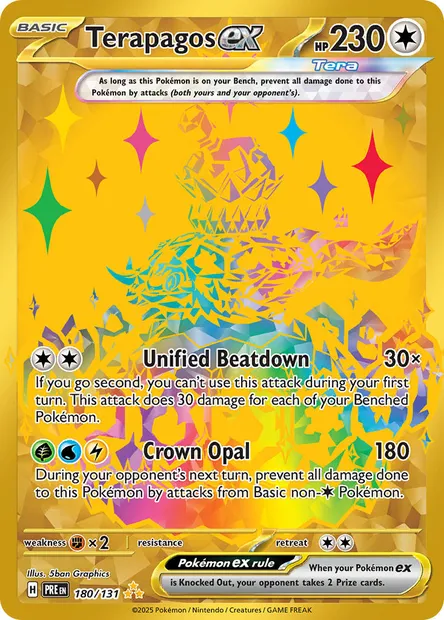 Terapagos ex, Pokémon card PRE 180 — Prismatic Evolutions set