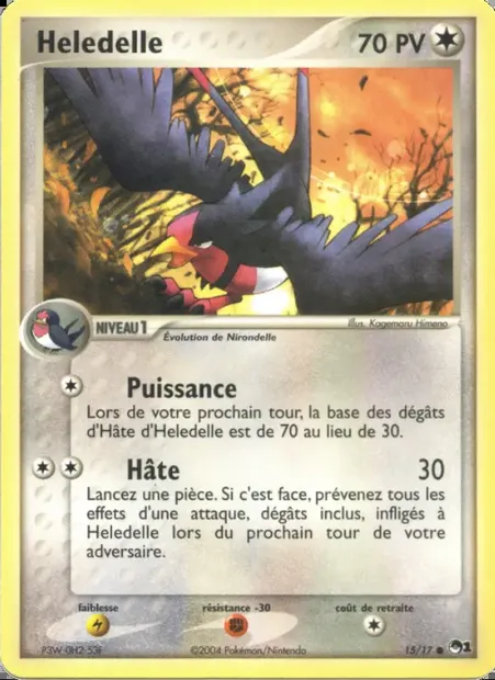 Hélédelle, carte Pokémon P1 15 — extension POP Série 1