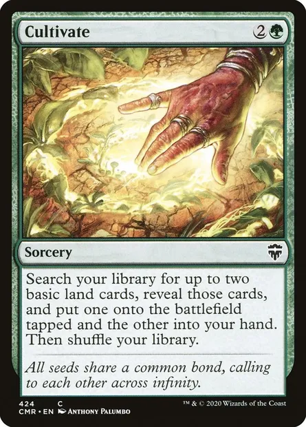 Cultivate, Magic card CMR 424 — Commander Legends set