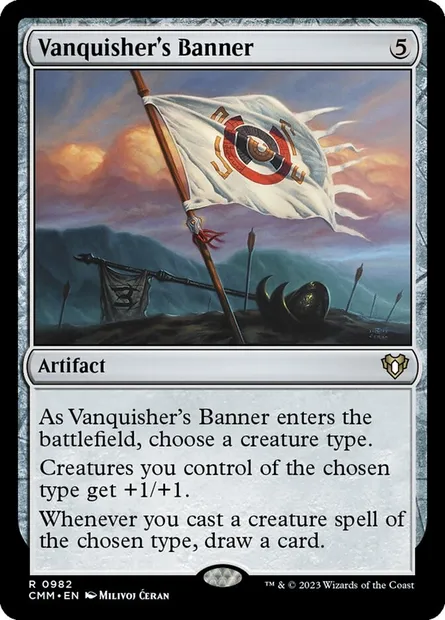 Vanquisher's Banner, Magic card CMM 982 — Commander Masters set