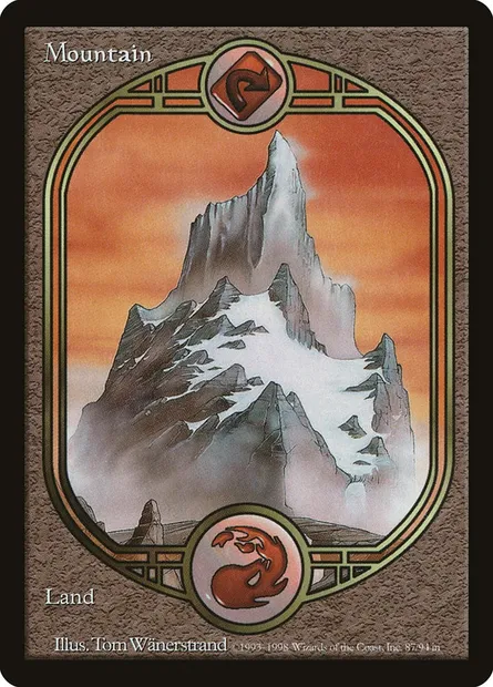 Montagne, carte Magic UGL 87 — extension Unglued