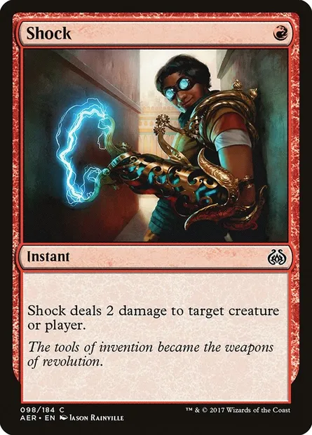 Shock, Magic card AER 98 — Aether Revolt set