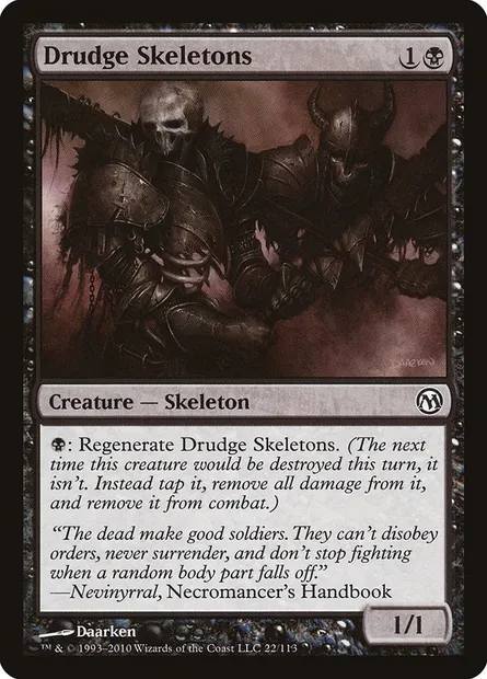 Drudge Skeletons, Magic card DPA 22 — Duels of the Planeswalkers set