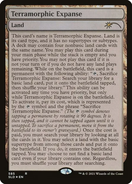 Terramorphic Expanse, Magic card SLD 585 — Secret Lair Drop set