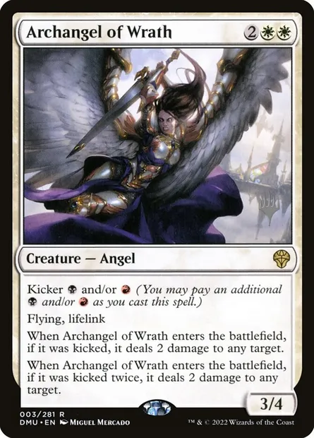 Archangel of Wrath, Magic card PDMU 3p — Dominaria United Promos set
