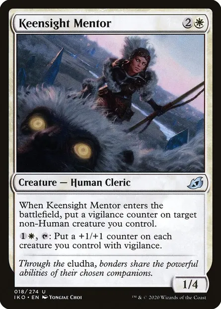 Keensight Mentor, Magic card IKO 18 — Ikoria: Lair of Behemoths set